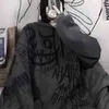 Casual Japan Cartoon Hip Hop Sweatshirts Goth Women Men Spring Autumn Oversize Punk Hoodies Femme Cool Tops Sweatshirt Kvinnor 211108