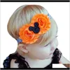 Pje7R Haar 2Akpn 6 Stile Beautifu Farben Halloween Dressing Elastische Kinder Haarbänder Knoten Hasenohren Kopf Blumen 3 Stücke Anzüge Stirnbänder Pje7R