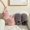 Simple Imitation Rabbit Cheveux Peluche Coton Pantoufles Femmes Chaud et confortable Home en hiver, Couple de silence intérieure doux