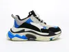 Triple s Low Top Triple S LACE UP SNEAKER RUNNINGSKOR DESIGNER Män kvinnor Plattform Sneakers Beige Dark Grey Bredtränare