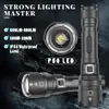قوية XHP50 الصمام مصباح يدوي الشعلة ضوء المشاعل USB قابلة للشحن مصباح للماء فائقة بريم لصيد السفر في الهواء الطلق