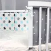 Print Baby Bed Bumper Double-faced Detachable born Crib Around Cot Protector Kids Room Decor 211028
