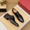 Klänning skor män elegant svart brun äkta läder spetsig toe mens design affärer oxfords gentlemen party bröllop komfort sko