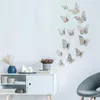 3D Hollow Butterfly Wall Stickers Home Decorations Festival Party Layout Paper Butterflies12PCSSet9642928