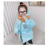 Girls cartoon Down Coat winter clothing 2021 kids Wings back downs Wadded Jackets children backpack embroidered cotton coats S1817