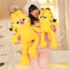 60cm pluszowe zabawki żółty kot wypchane zwierzęta miękkie ładny lalki dekoracje domowe dzieci zabawka dziecko urodziny prezenty wysokiej jakości