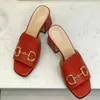 サンダルデザイナーサマーハイヒールは1つのラインスリッパホースシューファッションスタイルオープントゥーの汎用性のある女性靴aa