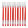 Stylos à gel 10pcs / pack stylo d'examen 3 couleurs en option poignée en silicone antidérapante 0.5mm aiguille plume écriture ensemble de graffitis