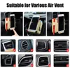 Billuftventilage Arrangör - Multifuncily Air Vent utloppsficka, Auto Car Mount Phone Holder och Dash Storage Bag