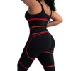 CXZD New Double Compression 3-in-1 Waist Trainer Shaping Butt Lifter Sudore Dimagrante Regolabile Coscia Trainer Shaper 210402