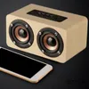 Kablosuz subwoofer mini bilgisayar hoparlörü Yüksek güçlü taşınabilir telefon hoparlörleri ahşap yaratıcı hediye stereo ses