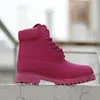 Homens Mulheres Classic Botas Amarelas Impermeáveis ​​Anote Ankle Boot Alta Corte de Neve Caminhada Sports Trainer Sapatilhas Sapatilhas