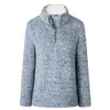 Kvinnor Kläder Långärmad Turtleneck Zippers Flannel Tjocka Jackor Coats Höst Vinter Casual Håll Varma Pullovers Coat Toppar 211105