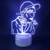 シンガー3Dナイトライトクリエイティブカラフルなギフト記念ナイトランプクロスボーダー専用装飾キッズランプY0910