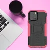 2in1 Dual Layer Hybrid Dazzle Telefoon Gevallen voor Iphone 11 12 13 14 15 Pro Max Samsung S21 Defender terug schokbestendig Kickstand Cover