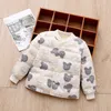 2021 New Girls Boys Down Coat Mesh Barnkläder Vinter förtjockad Outwear Baby Jacket Liner Fritidssporter utan huvar