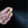 Bottiglia di vetro trasparente Pompa per lozione dorata 50ML 60ML 80ML Bottiglie spray per contenitori per imballaggi cosmetici 100 pezzi SN171goods