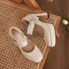 Designer Shoes Luxury woman Bottoms High Heels Platform Round Toe Soft Natural Genuine Leather patent Jewel Brilliant occupation Party Wedding WARORWAR YN48-J828-4