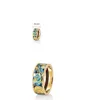 Ring Love 8mm Gold Men and Women Vangogh Starrynight Miss Rings for Lovers Couple As Gift4591694