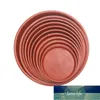 10pcs Plastic Flowerpot Drip Tray Plant Pot Saucer for Fleshiness Planter Garden Balcony - Type 160 (Red)