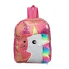 Unicorn Wipper Backpack Boy Girl Girl Travel Leisure Schoolbag Achering Cartoon Plush Colers Borse