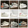 luxe Italie Golden Super Star Sneakers Baskets Femmes Casual Chaussures Sequin Classique Blanc Do-old Dirty Designer Mode Homme Baskets