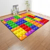 Carpets Three-dimensional Colorful Cool Carpet Living Room Decorative Non-slip Mat Bedroom Decoration Rug Bath Mats Doormat 3D