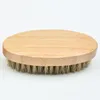 イノシシ剛毛ヘアーグラフブラシ堅い丸い木製ハンドル男性のひげのムコンのための理髪ツールカスタマイズ可能なZZA11430