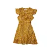 Moda letnia All-Dopasuj V-Neck Waistband Waistę Nieregularne Potrząśnięte One-Piece Sukienka Kobiety 210507