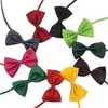 19 Färger Pet Dog Bow Tie Cat Slips Justerbar Valp Kattunge Krage Bowknot Slips Färgrik Neckwear för Pet Bröllop Födelsedagsfest DAP212