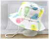 Chapeau de soleil de plage pour bébés filles, casquette seau d'été pour enfants, imprimé de fruits, chapeaux d'extérieur, visière de pêcheur pour tout-petits filles