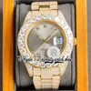2022 RRF 126334 126333 2813 Automatic Mechanical Mens Watch 126331 Large Diamonds Bezel Roman Dial 316L Stainless Fully Iced Out Diamond Bracelet Eternity Watches