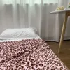 Blankets Ins Wind Coral Fleece Leopard Print Nap Air Conditioning Blanket Office Bedroom Household Warmth