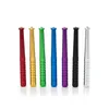 55mm 78mm style de baseball coloré Cigarettes en métal Fumer du tabac Herb Pipes Aluminium One Hitter Pipe Snuff Snorter Cigarette