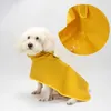 Cawayi Kennel Pet Küçük Büyük Köpek Yağmurluk Su Geçirmez Köpek Giysileri Açık Yelek Ceket Yağmur Ceket Köpekler Panço Pet Yağmurlukları D2064 210729