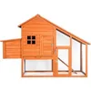 US Stock Topmax Pet Rabbit Hutch Home Decor Drewniany Dom Kurczaka Coop dla małych zwierząt (promocja czarnego piątku, Cena trwa UN312B
