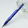 عرض ترويجي 2 PCS Crystal Star Top Roller Ballpoint Pen Hot Sell Setal School Office Classic Write Student Gift Pens مع رقم سلسلة NDL33966L