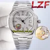 Relógios de eternidade LZF versão Cal 324 S C LZCal 324 Automático Iced Out T Diamond inlay Bezel 5711 Diamonds Dial 5719 Mens Wat311u