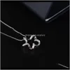 Colliers Pendentifs Bijoux Drop Livraison 2021 Collier coréen de luxe Pendentif étoile à cinq branches avec chaîne de clavicule en Zircon Wrab7