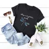 Koszulka damska S-5xl Dragonfly Dragonfly T Shirt 100%bawełniana koszulka kobiet o krótkie koszulki Letnie koszule moda phyl22
