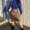 Verano kawaii boho bodycon estampado de leopardo faldas de cintura alta para mujer falda midi punk streetwear estilo coreano 210521