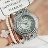 Armbandsur Contena 6449 Womens Watches Ladies rostfritt stål Sterling Silver Diamond Watch Water Resistant Quartz Wrist for WOM279D