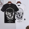 PLEIN BEAR T SHIRT Camisetas de diseñador para hombre Rhinestone Skull Men T-shirts Clásica de alta calidad Hip Hop Streetwear Camiseta Casual Top Tees PB 16307