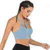 Ginásio Roupas Sports Sutiã para Mulheres Respirável Fitness Top Oco Sexy Running Training Colheita Push Up Yoga Brassiere Sportswear