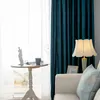 Perde Perdeler Işık Lüks İtalyan Velvet Perdeleri Oturma Odası Yatak Odası Için Nordic Katı Renk Karartma Flanel Windows Özel