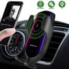 Wireless Car Charger Holder R3 for iPhone 11 pro max Samsung S10 Auto Clamping Fast Charging Air vent Holders Support Xiaomi Huawei Smartphone Infrared