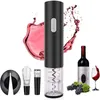 Wine Electric Bottle Opener Decanter Stopper Electric Corkscrew Foil Cutter Cork Out Air Pump Opener Tool Accessories 210915