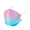 New Adult mask non-woven disposable anti-dust and anti-haze masks diamond gradient printing