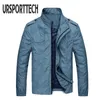 ursporttech 남자 재킷 봄 가을 슬림 맞는 솔리드 망 폭격기 버버 자켓 남성 캐주얼 오버 코트 패션 망 야구 자켓 탑 210528