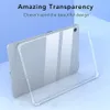 Transparent For iPad Mini 6 5 4 9th Gen 10.2 Pro 11 12.9 Case Tempered Glass Crystal Clear TPU Silicone Protection Cover